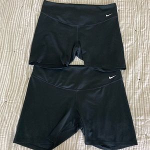 Two pairs of women’s Nike biker shorts